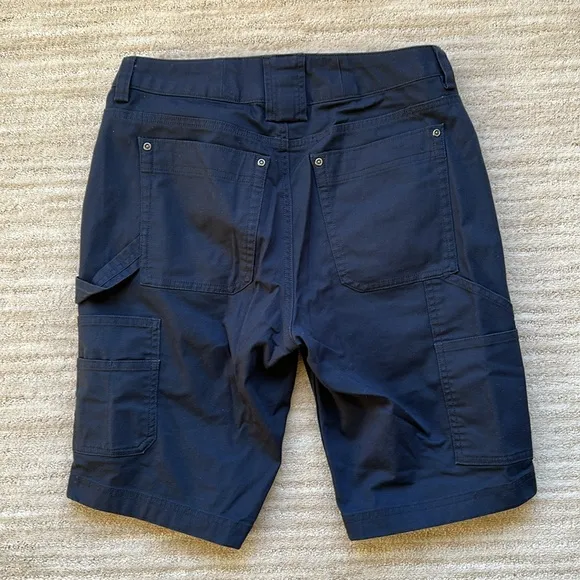 Duluth Trading Co DTC Women's DuluthFlex Fire Hose COOLMAX 11&quot; Shorts Navy Siz 6