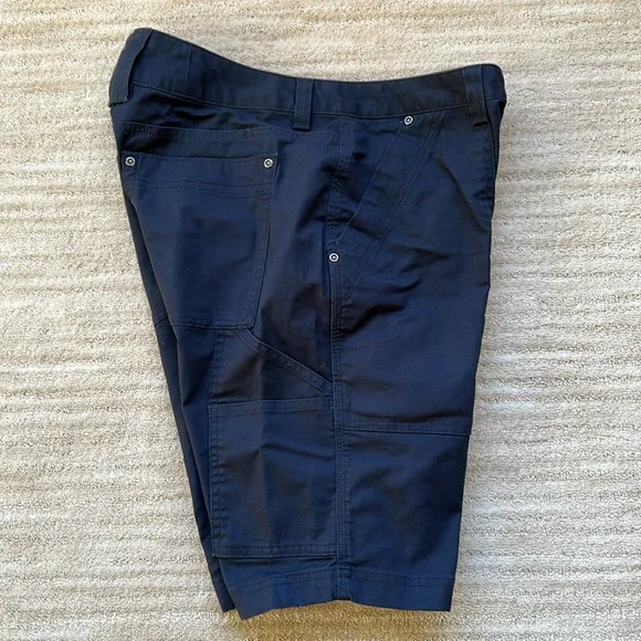 Duluth Trading Co DTC Women's DuluthFlex Fire Hose COOLMAX 11&quot; Shorts Navy Siz 6