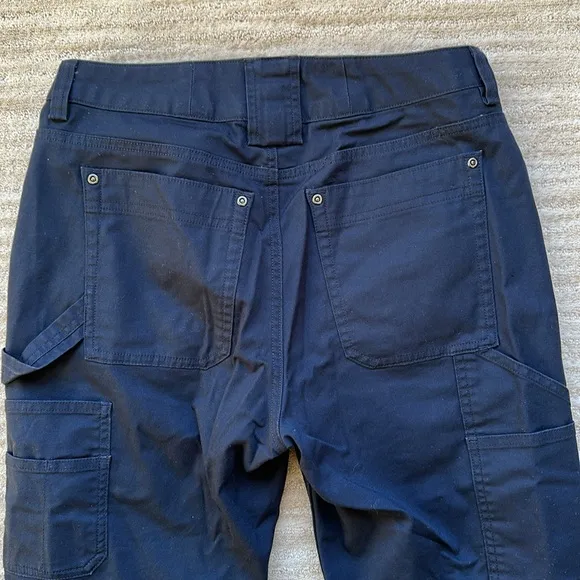 Duluth Trading Co DTC Women's DuluthFlex Fire Hose COOLMAX 11&quot; Shorts Navy Siz 6