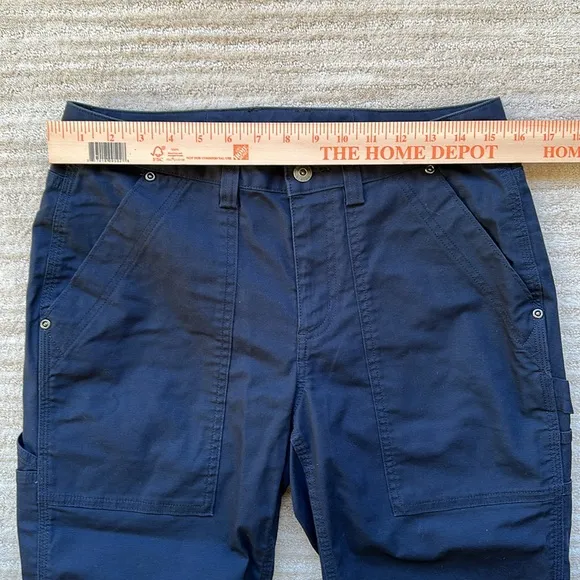 Duluth Trading Co DTC Women's DuluthFlex Fire Hose COOLMAX 11&quot; Shorts Navy Siz 6