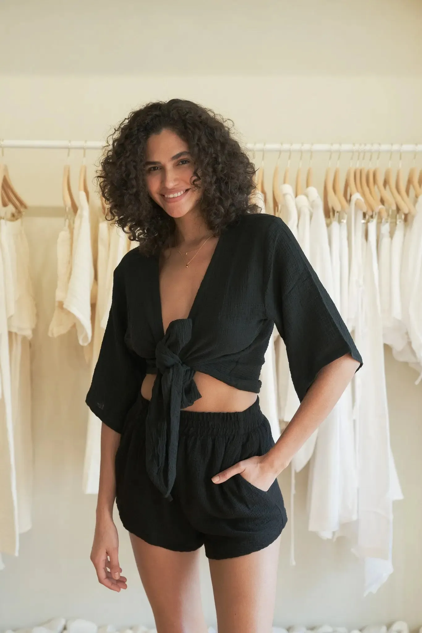 Echo Boy Short - Black by The Handloom