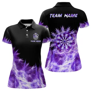 Eisige Lila Damen Darts Poloshirts & Quarter-Zip Shirts – Individuelle Darts Shirts für Teams T2977