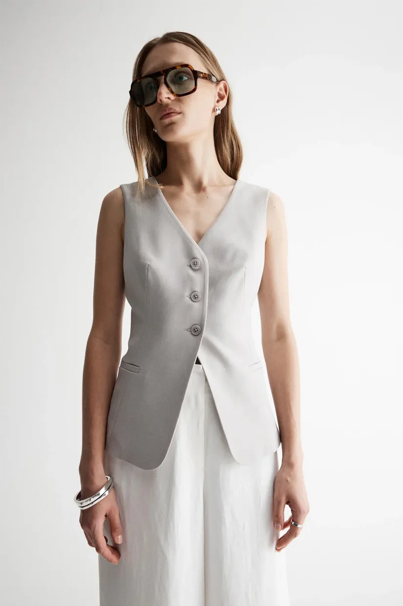 Elka Collective Elowen Vest - Silver