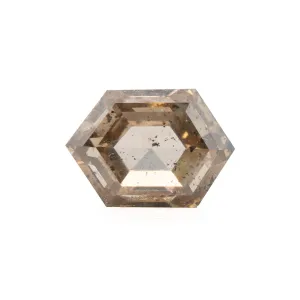 Elongated Hexagon Rose Cut Diamond | 1.02ct | Champagne