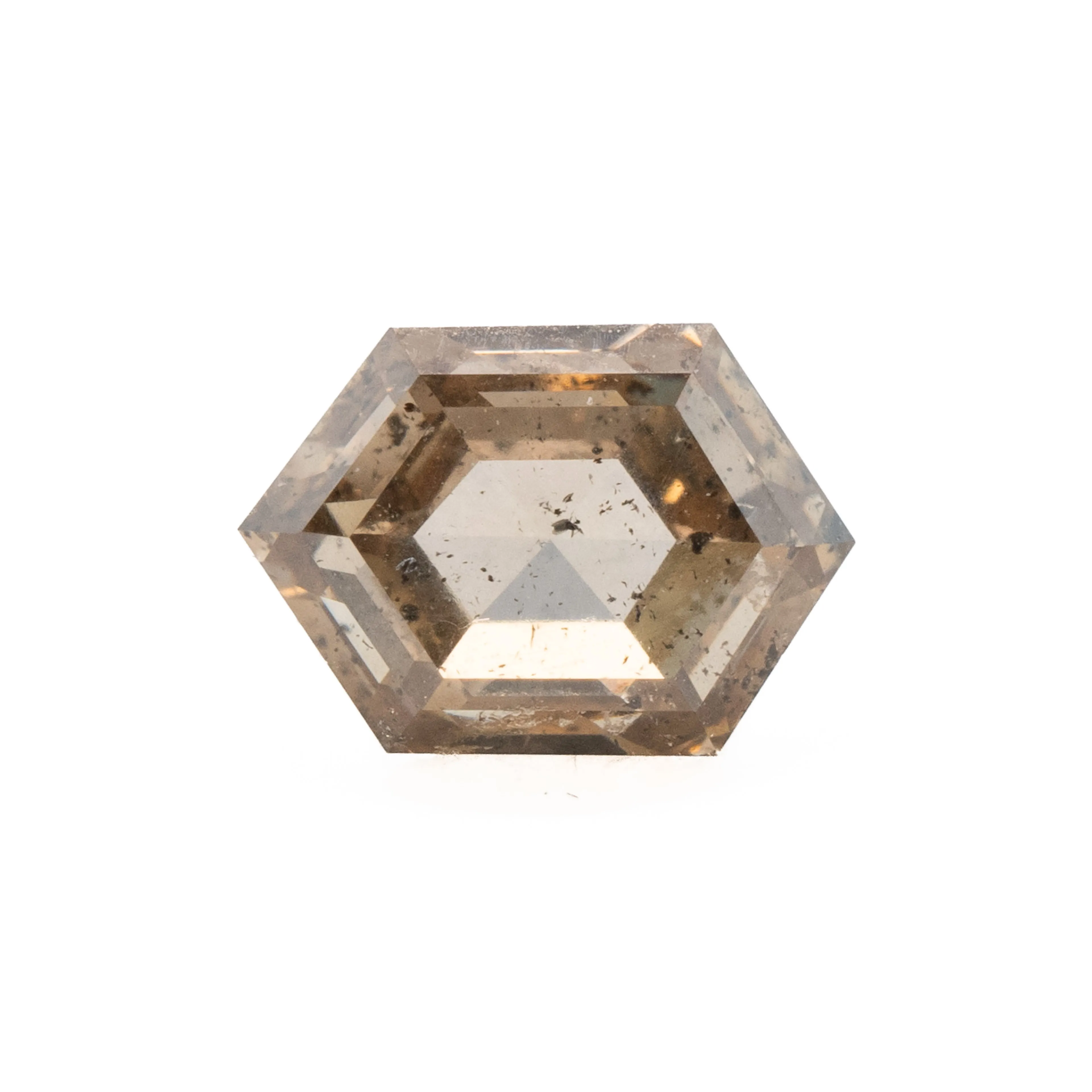 Elongated Hexagon Rose Cut Diamond | 1.02ct | Champagne