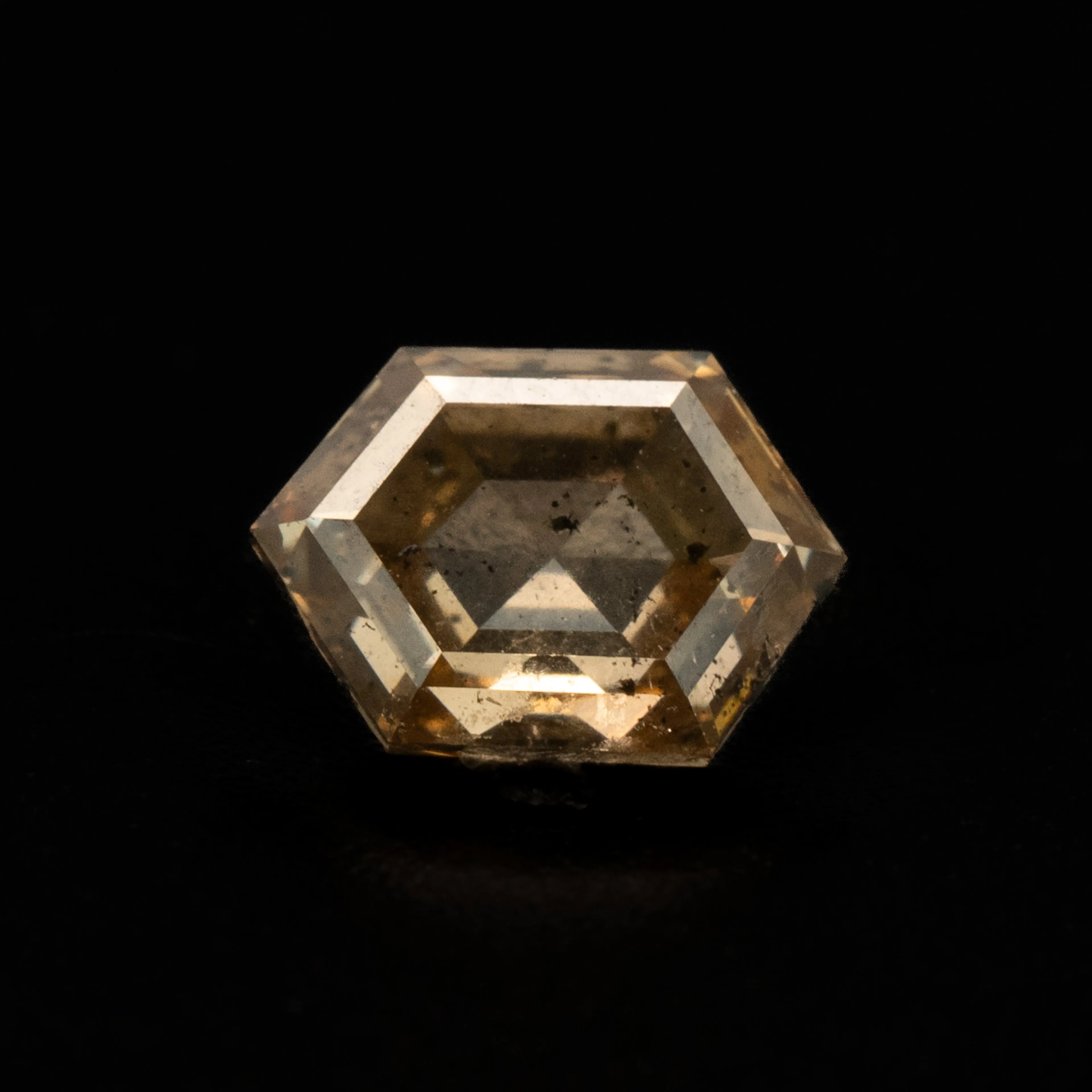 Elongated Hexagon Rose Cut Diamond | 1.02ct | Champagne