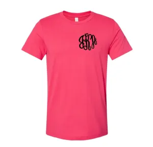 Embroidered Monogram Bella Canvas Tee-Wholesale