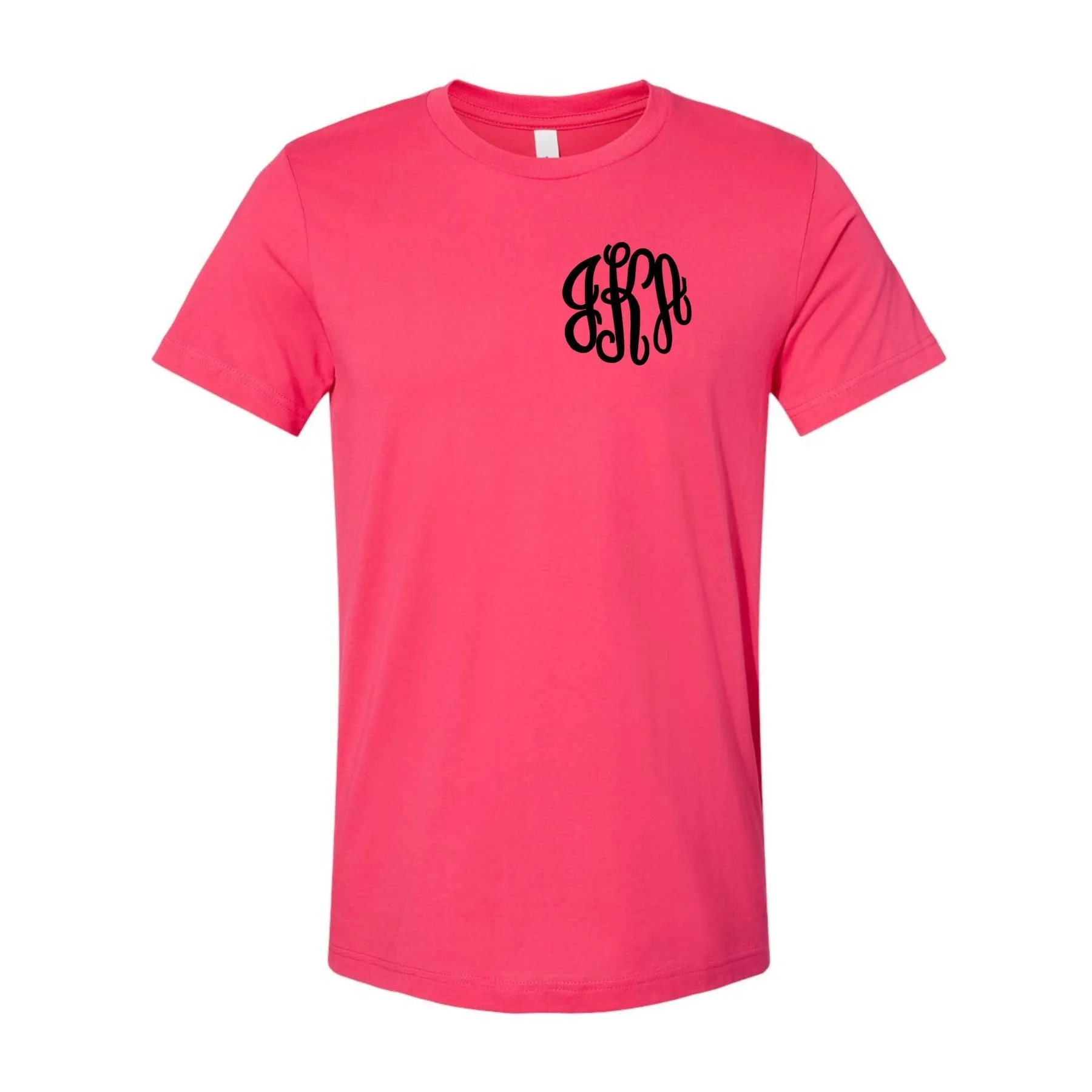 Embroidered Monogram Bella Canvas Tee-Wholesale
