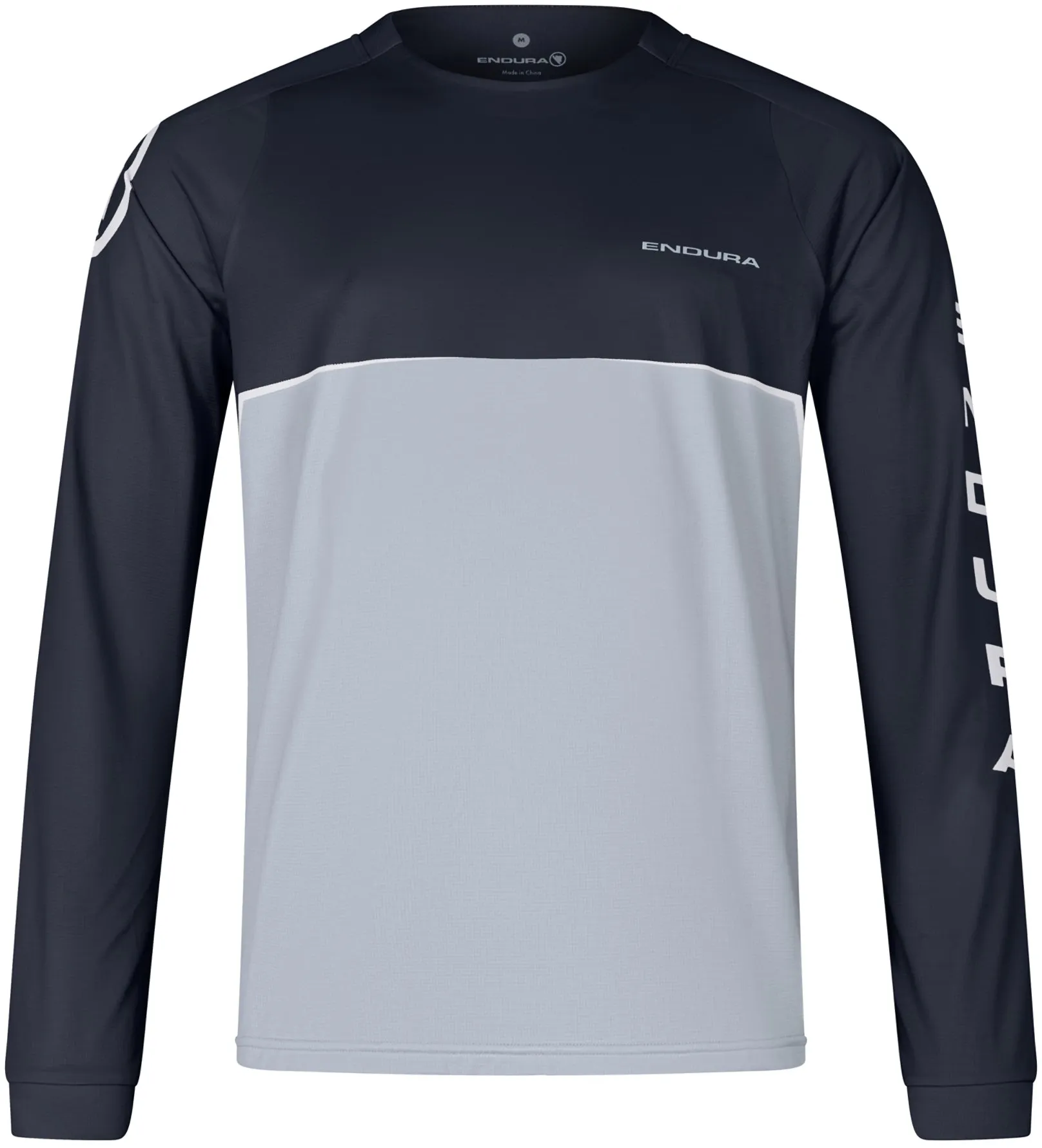 Endura Core Printed Long Sleeve Mens Cycling Jersey - Black
