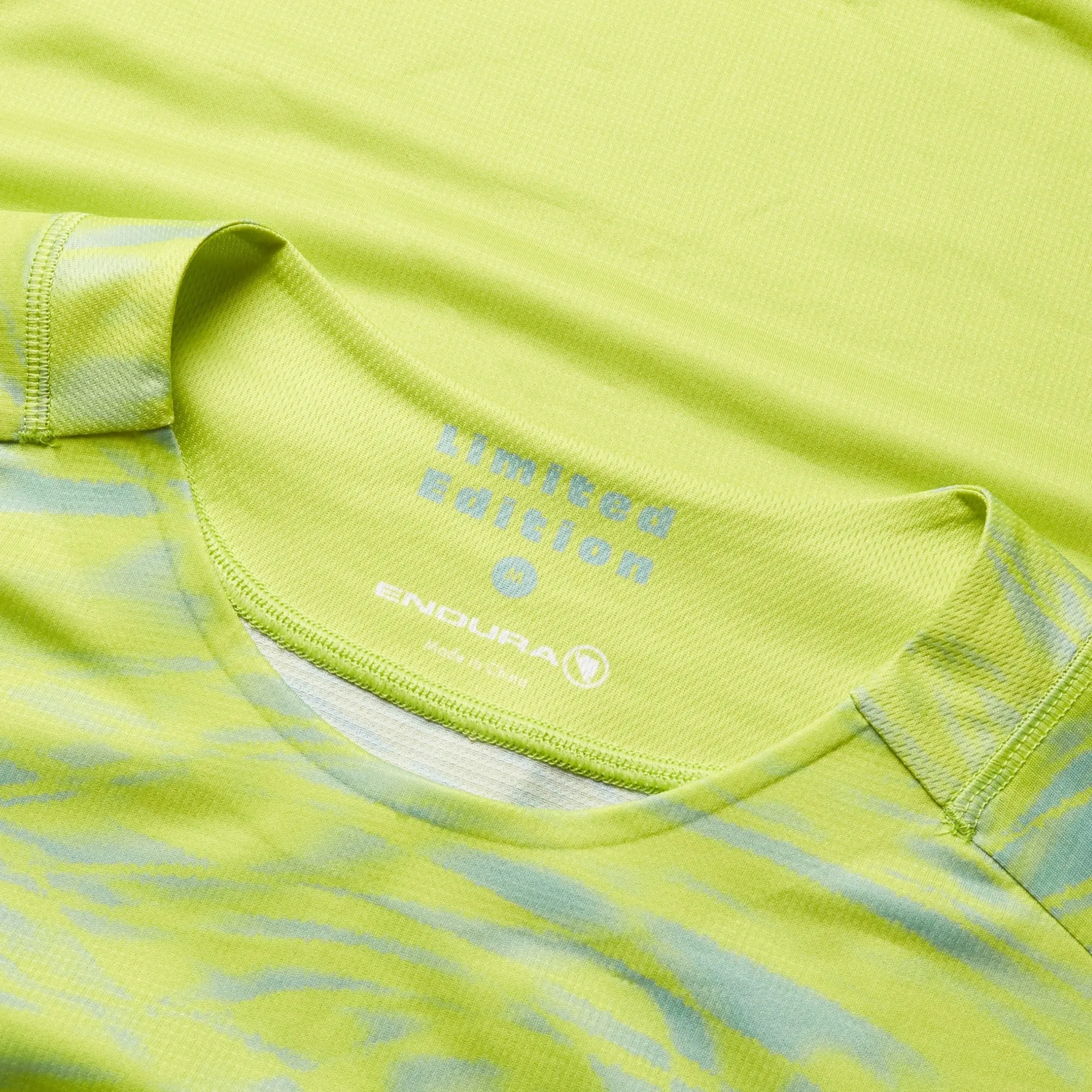Endura Marble LTD Printed Long Sleeve Mens Cycling Jersey - Green