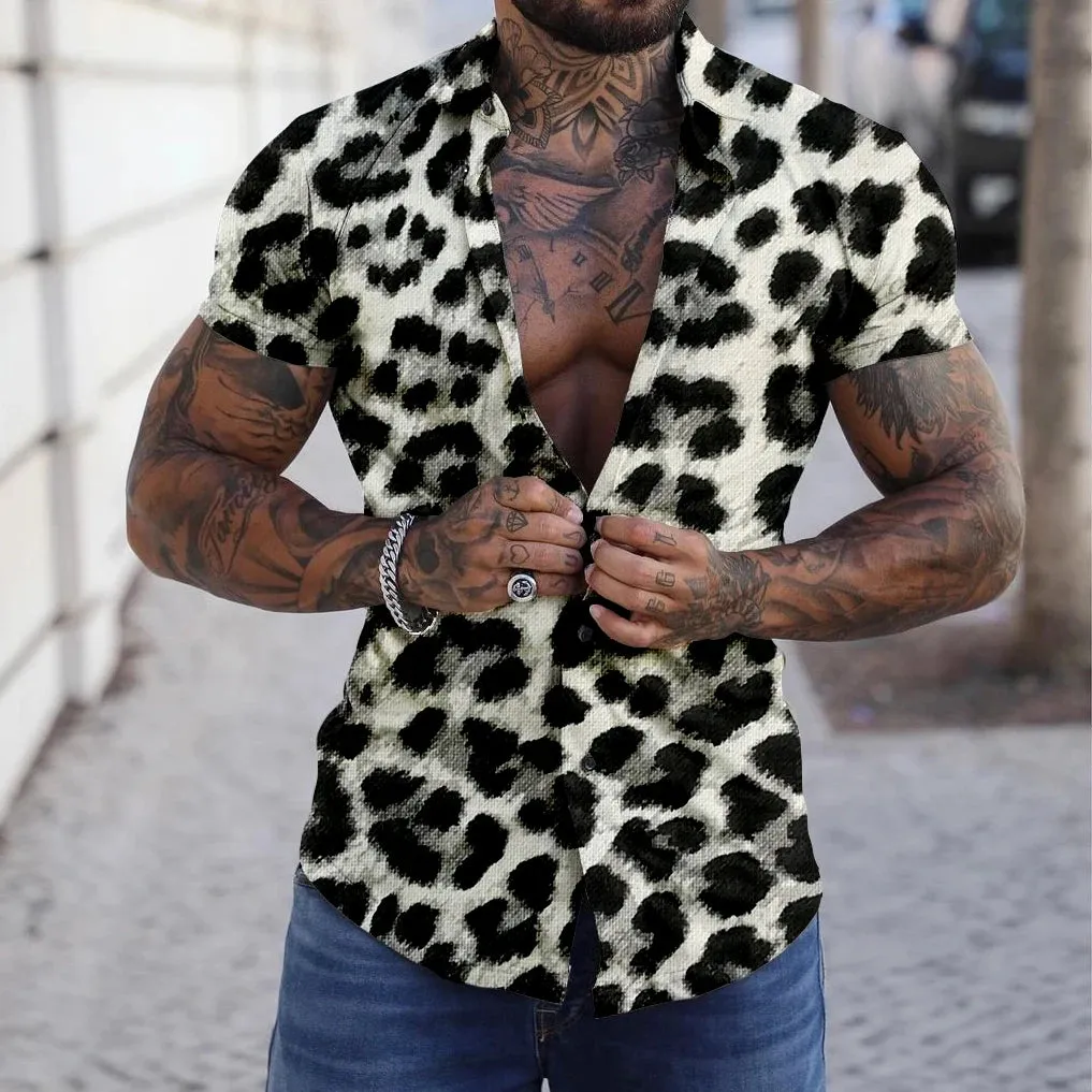 Erwecken Sie Ihre wilde Seite mit Luxusleopardendruckhemd von StilvolleWellen
