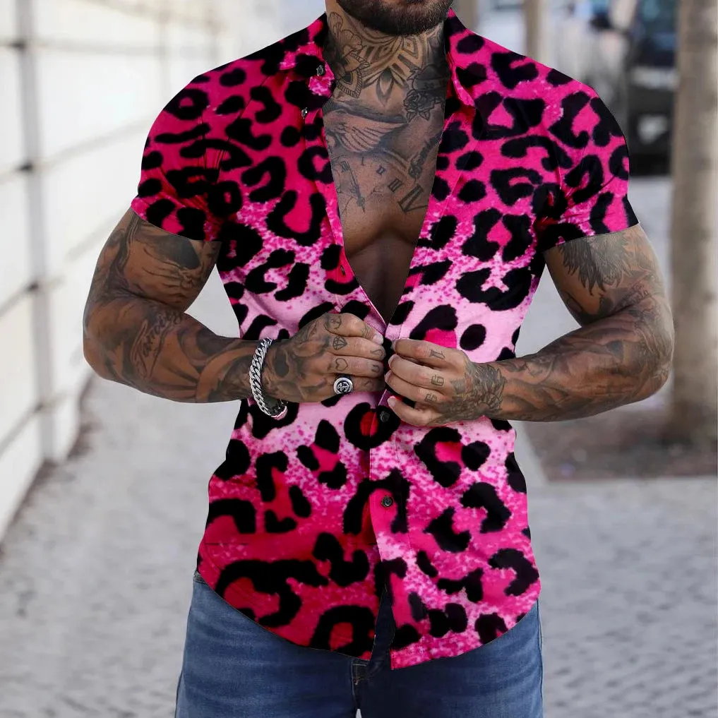 Erwecken Sie Ihre wilde Seite mit Luxusleopardendruckhemd von StilvolleWellen
