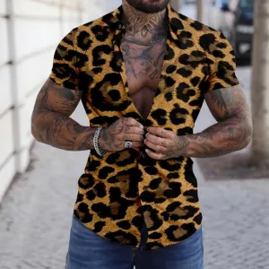 Erwecken Sie Ihre wilde Seite mit Luxusleopardendruckhemd von StilvolleWellen