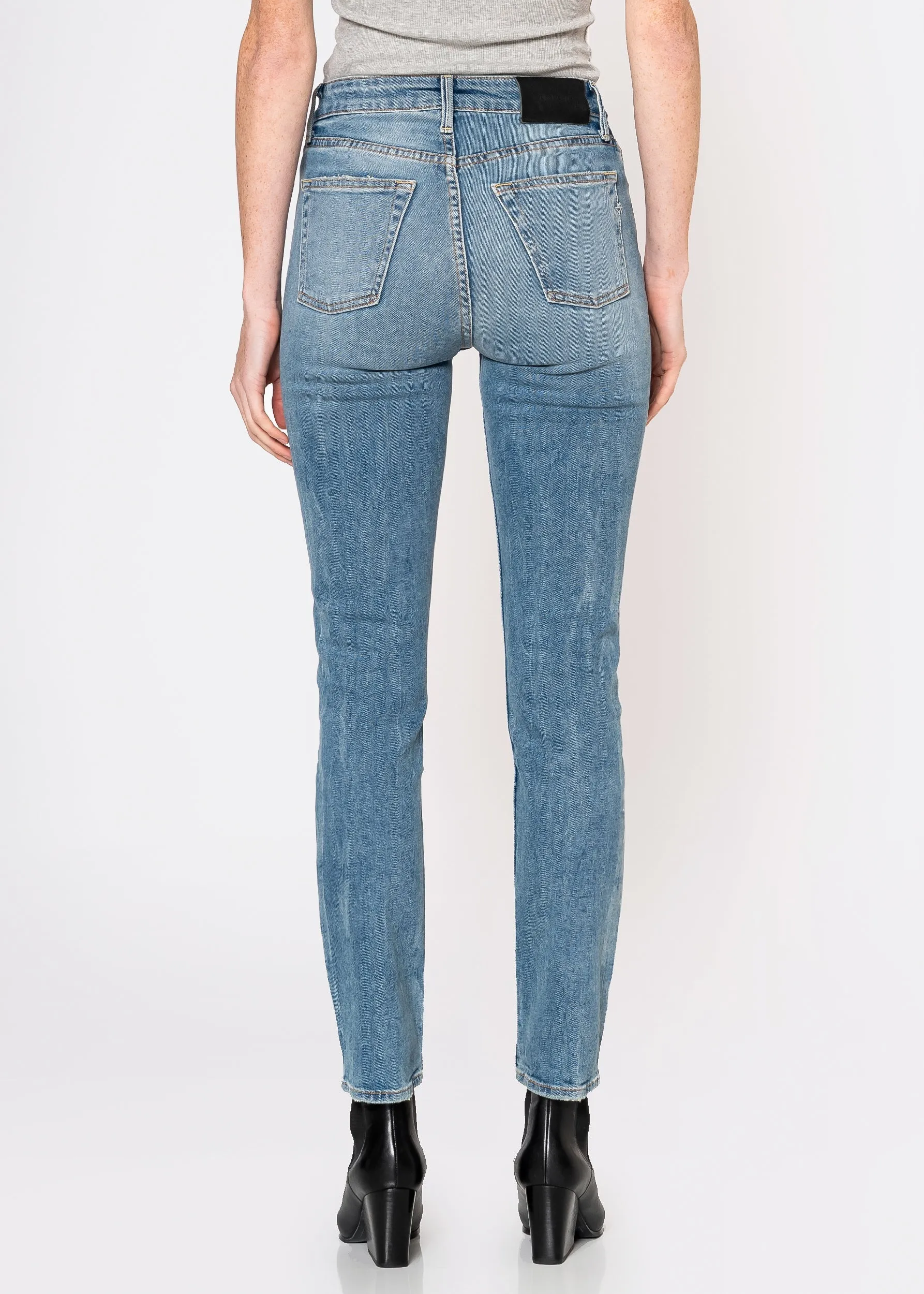 Eve High Rise Crop Slim Straight