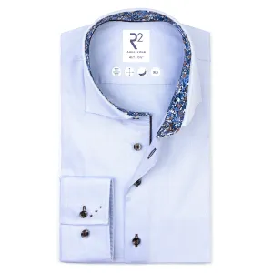Extra long sleeves. Herringbone cotton shirt