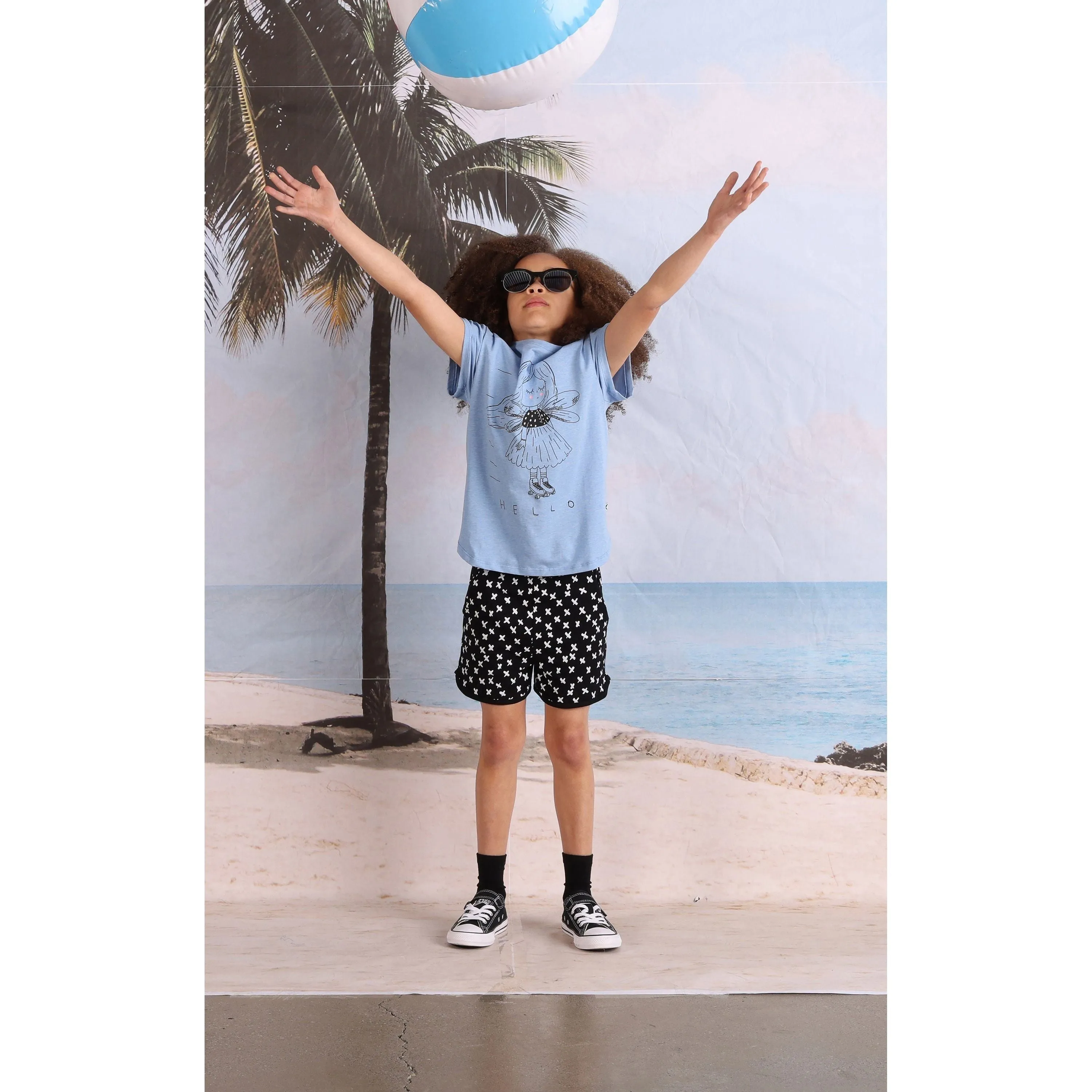 Fairy Skater Tee- Blue Marle