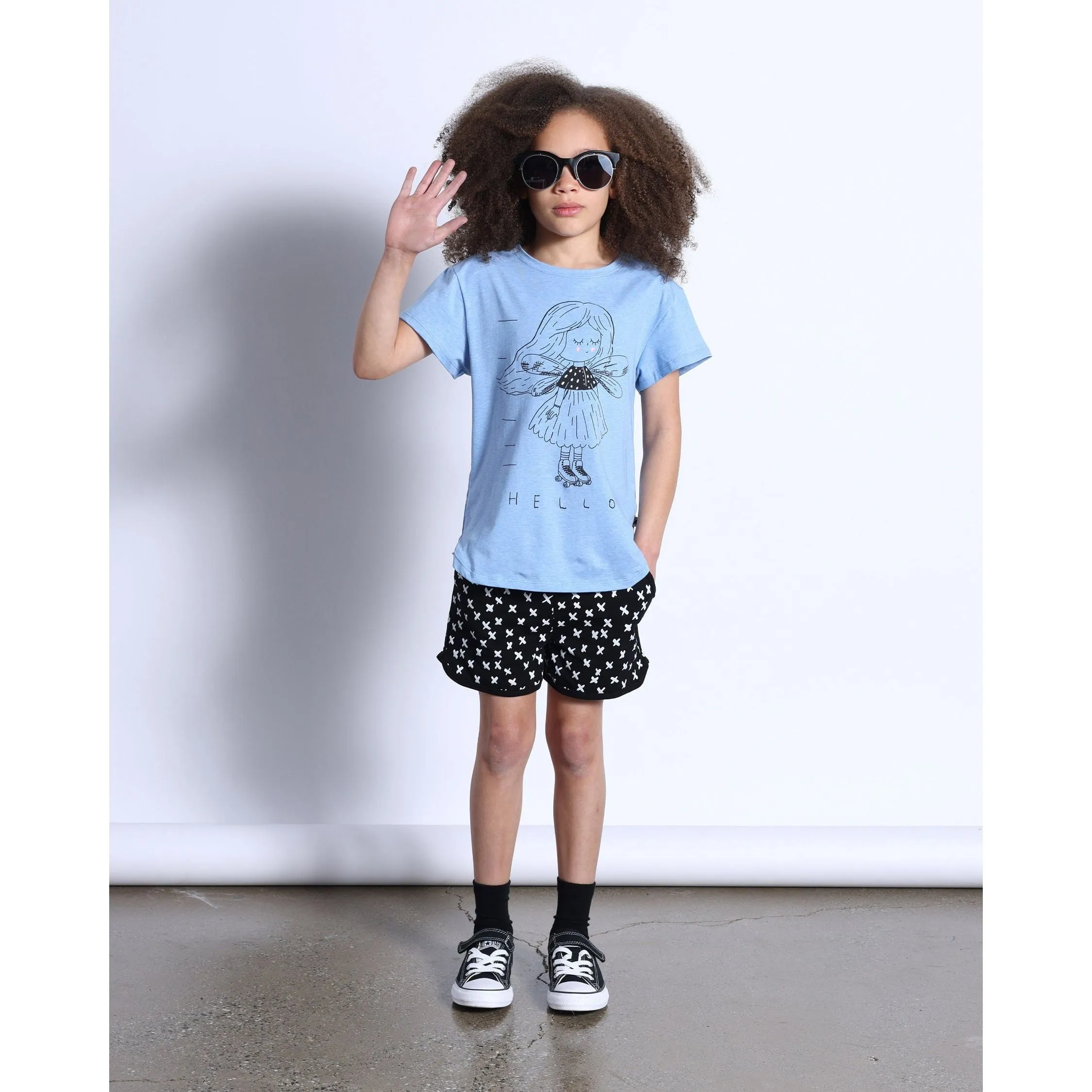 Fairy Skater Tee- Blue Marle