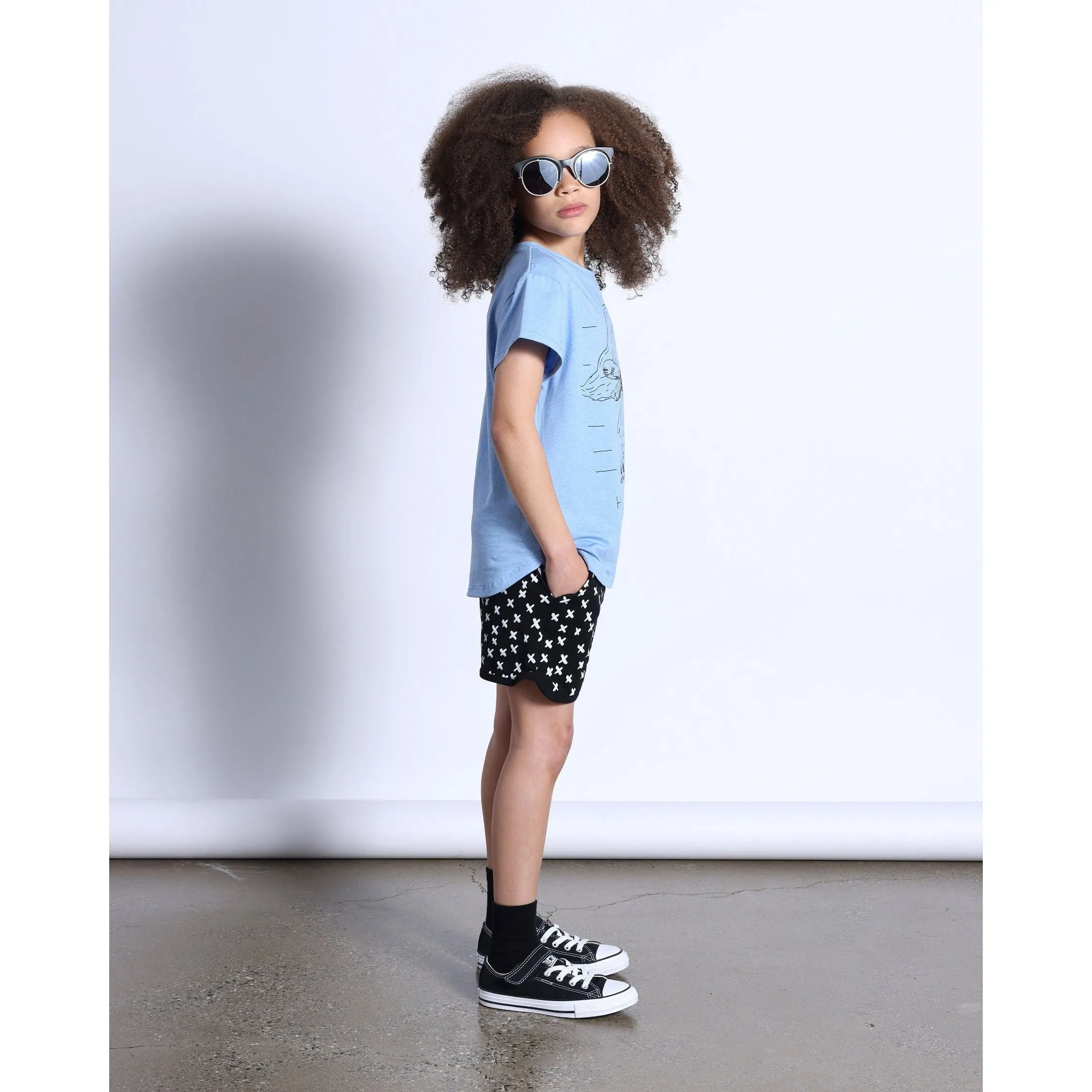 Fairy Skater Tee- Blue Marle