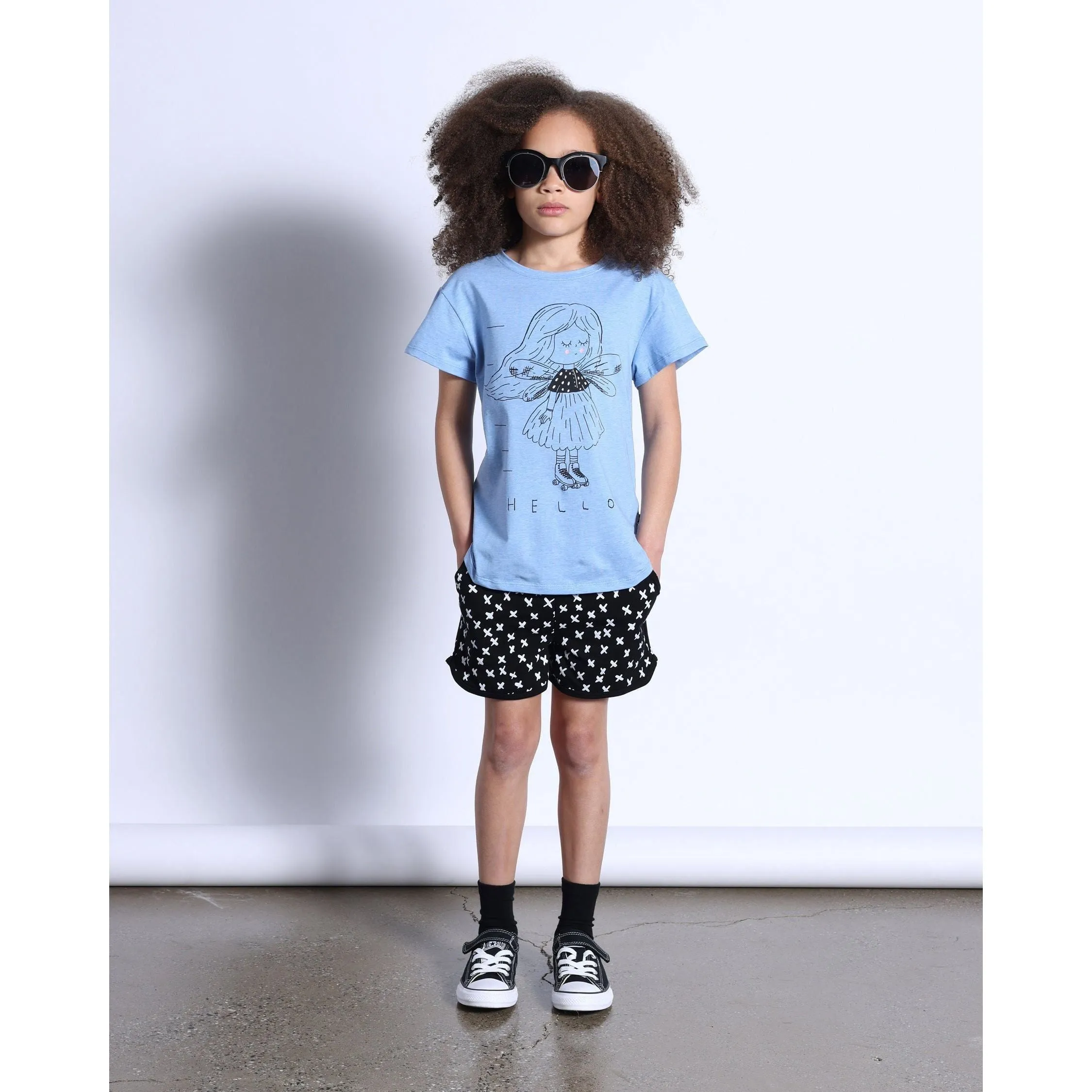 Fairy Skater Tee- Blue Marle