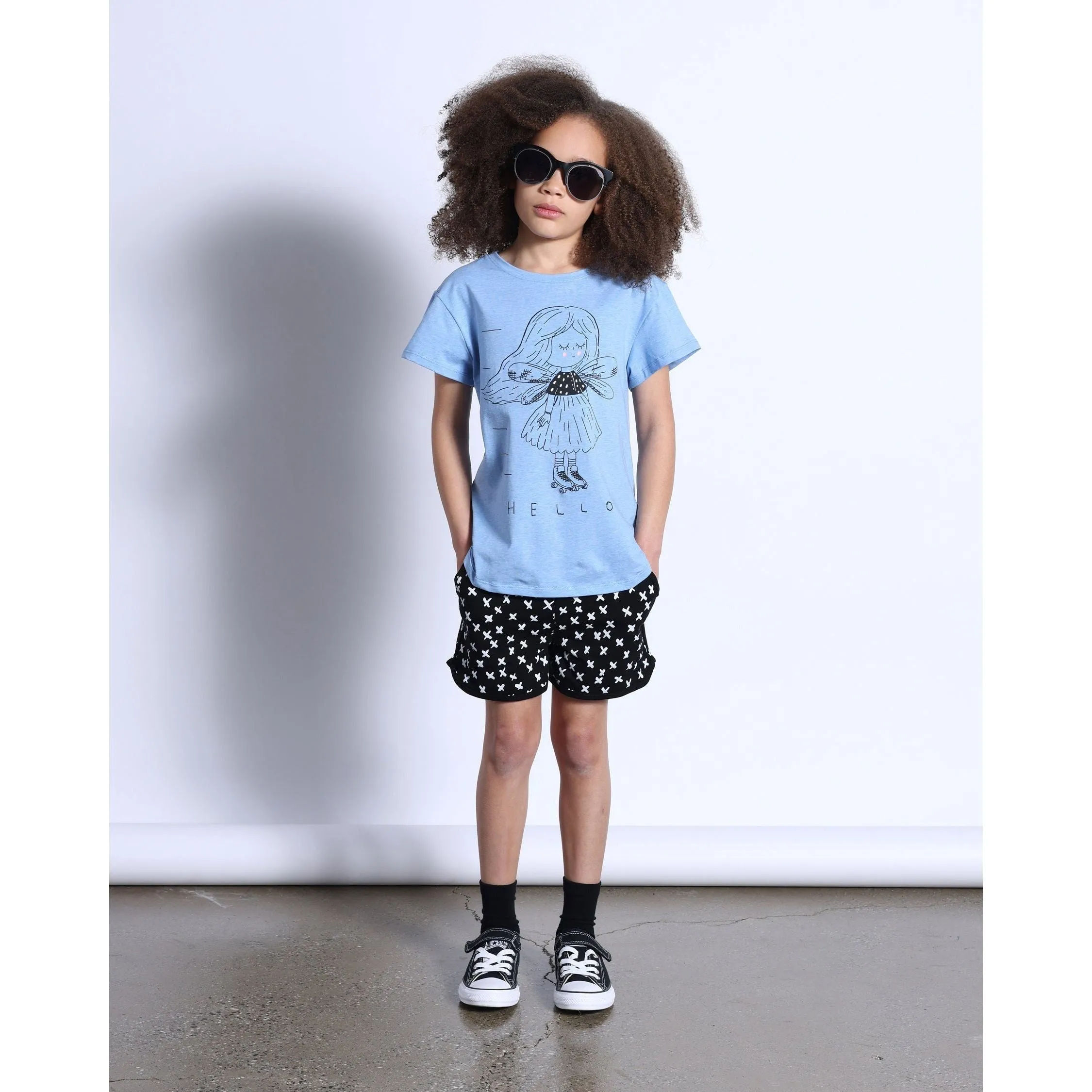 Fairy Skater Tee- Blue Marle