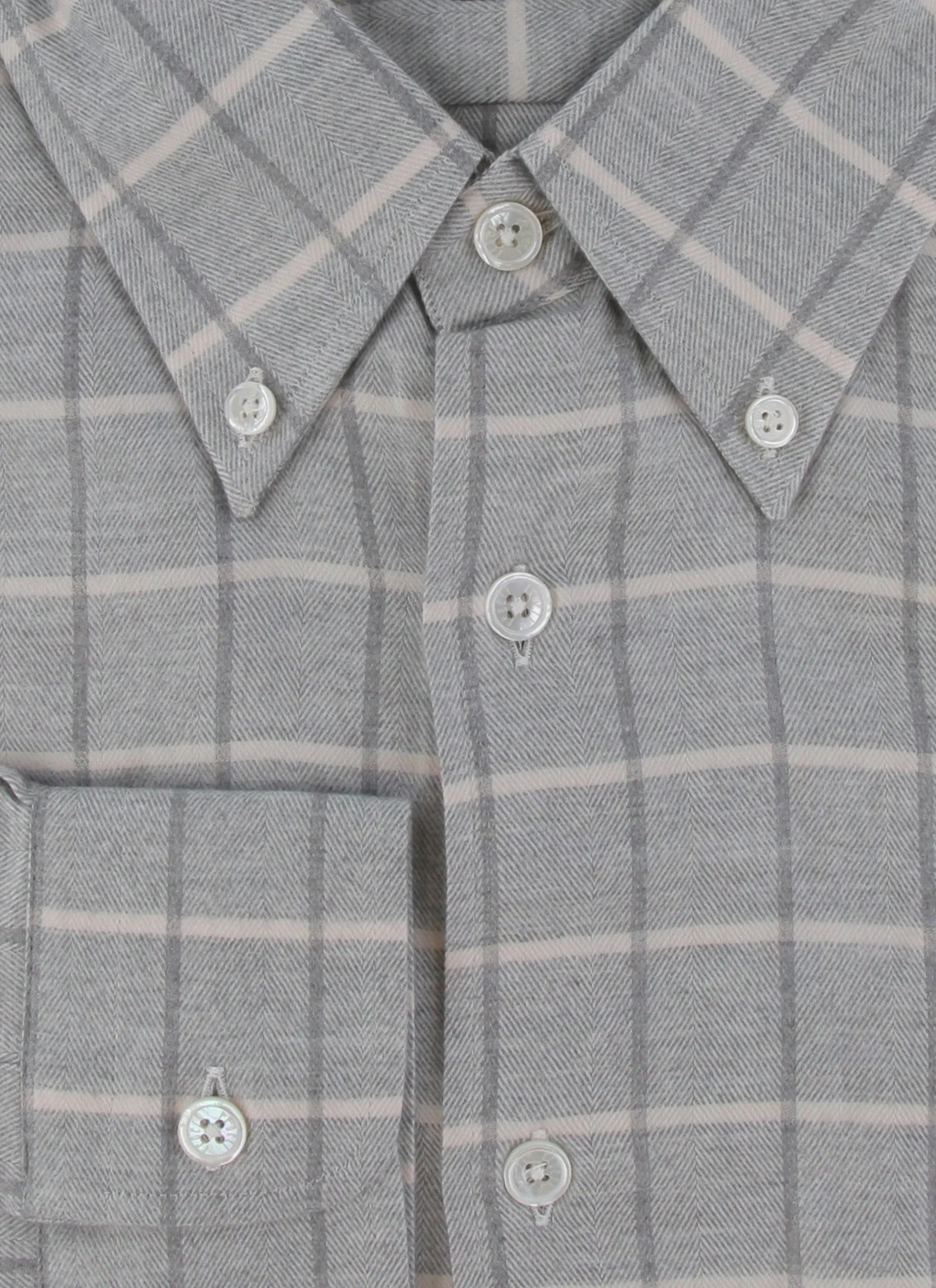 Fedeli Light Gray Shirt - Slim