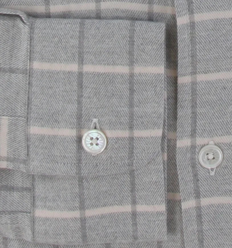 Fedeli Light Gray Shirt - Slim