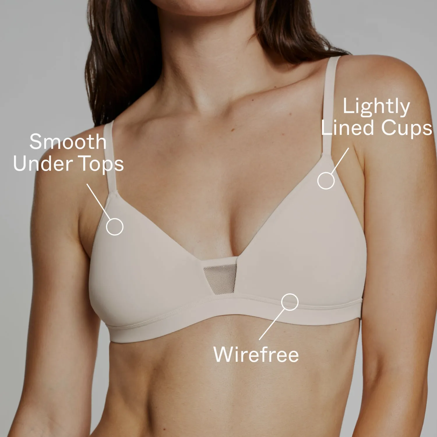 FeelGood Wirefree T-Shirt Bra Ecru