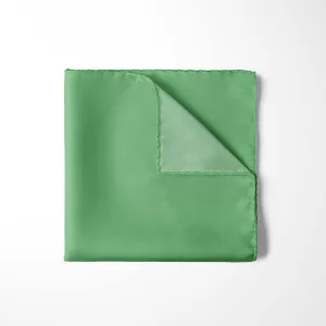 FERN GREEN SILK POCKET SQUARE