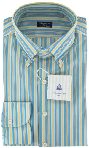 Finamore Napoli Light Blue Shirt – Size: 16 US / 41 EU