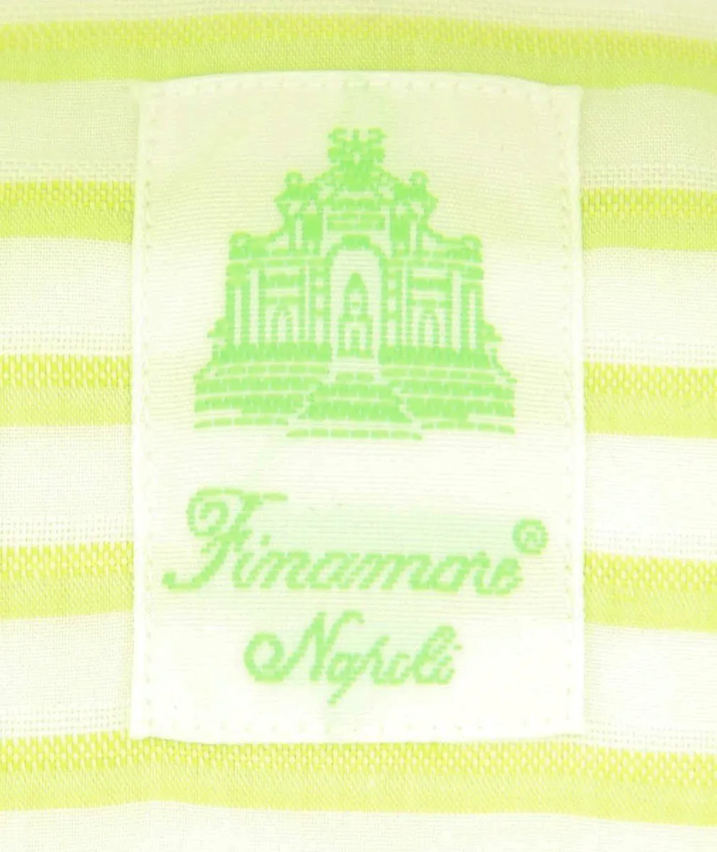 Finamore Napoli Light Green Shirt - Extra Slim