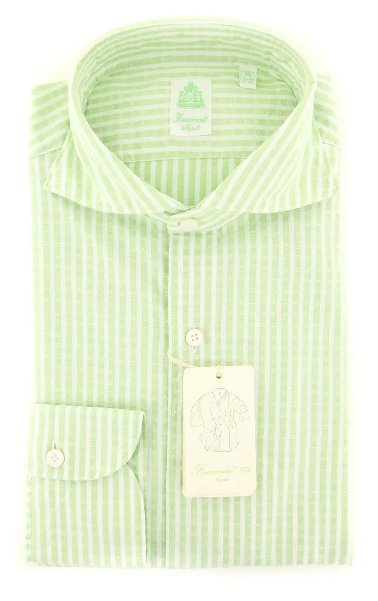 Finamore Napoli Light Green Shirt - Extra Slim
