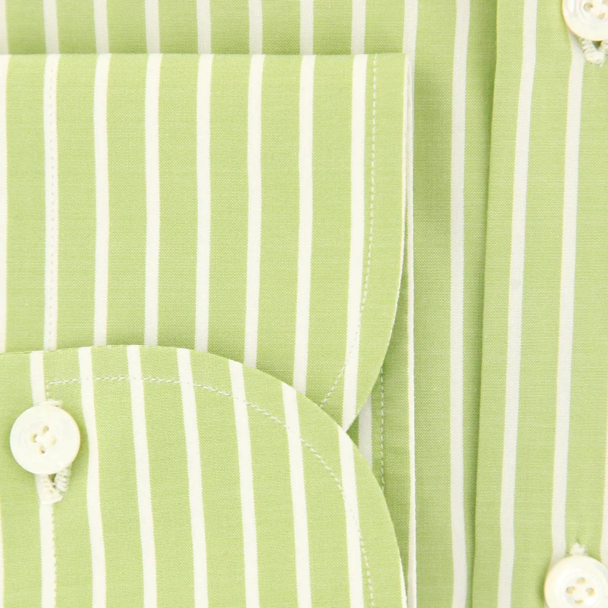 Finamore Napoli Light Green Shirt - Slim