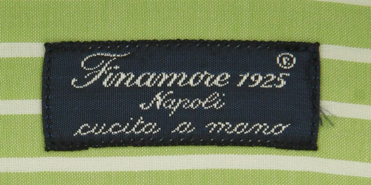 Finamore Napoli Light Green Shirt - Slim