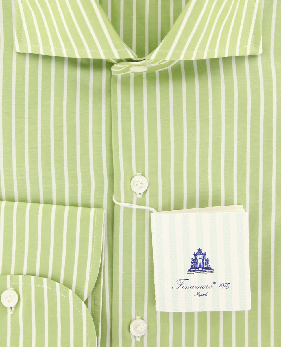 Finamore Napoli Light Green Shirt - Slim