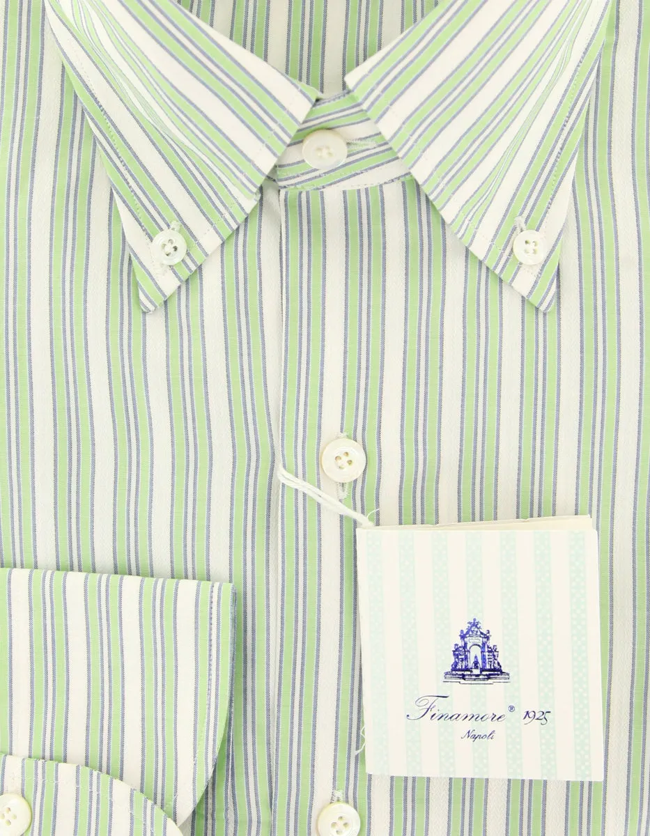 Finamore Napoli Light Green Shirt - Slim