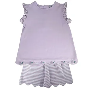 Flower Girl's Shorts Set