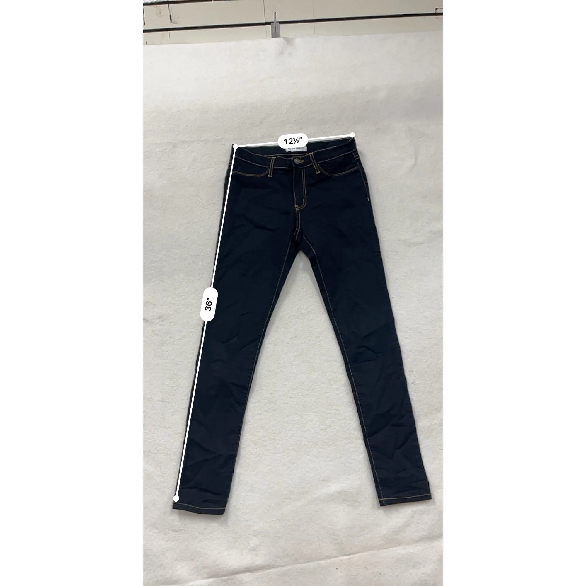Flying Monkey Womens Skinny Jeans 29 Dark Wash Stretch Cotton Blend Denim USA Made #6886