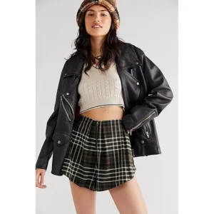 Free People Mayfair Pleated Shorts NEW