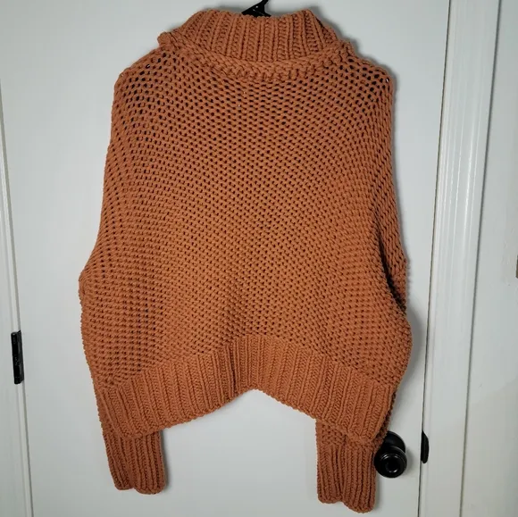 Free People My Only Sunshine Knit Sweater Fisherman Sweater Size Medium