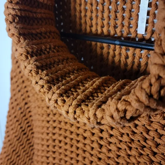 Free People My Only Sunshine Knit Sweater Fisherman Sweater Size Medium