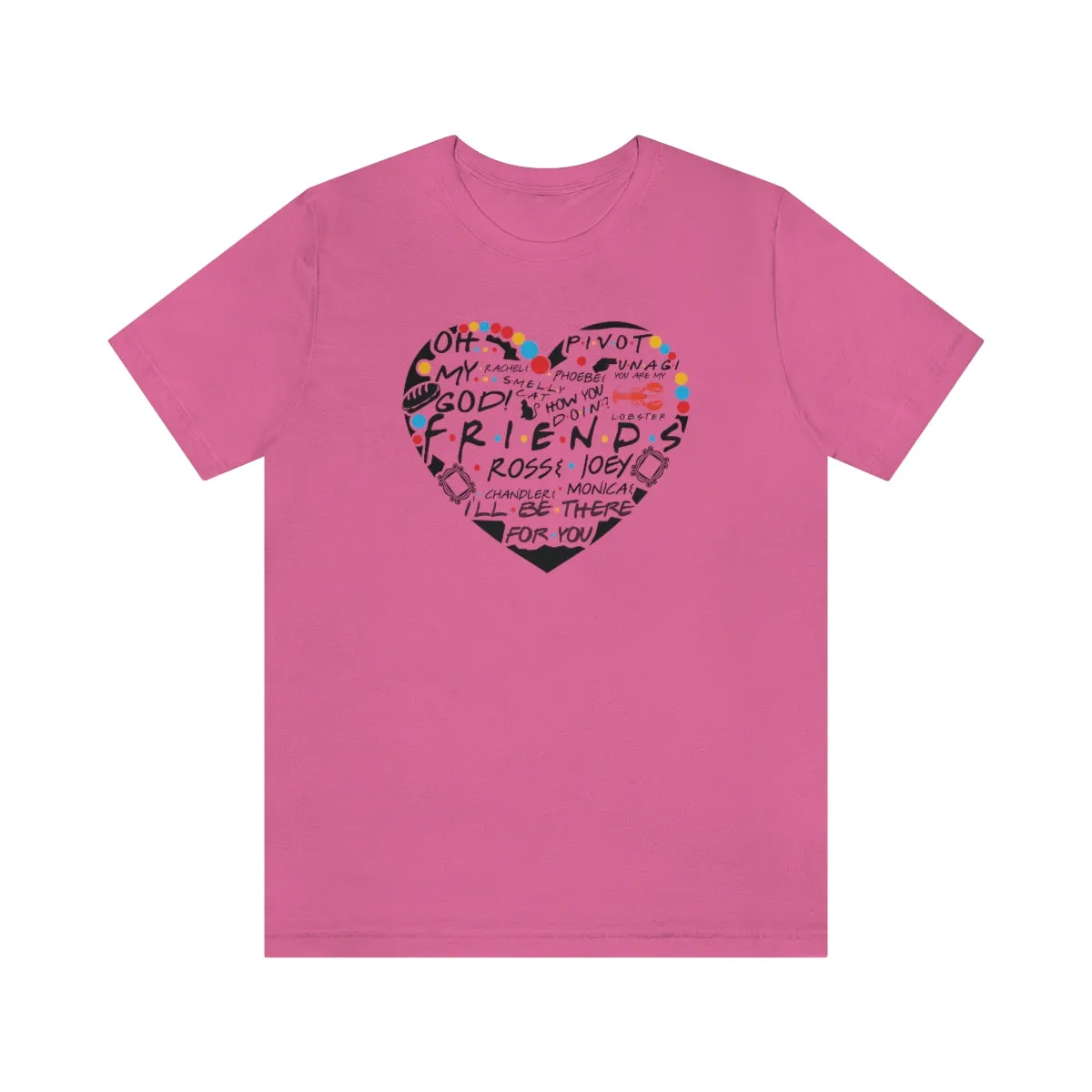 Friends Heart-Unisex Jersey Short Sleeve Tee