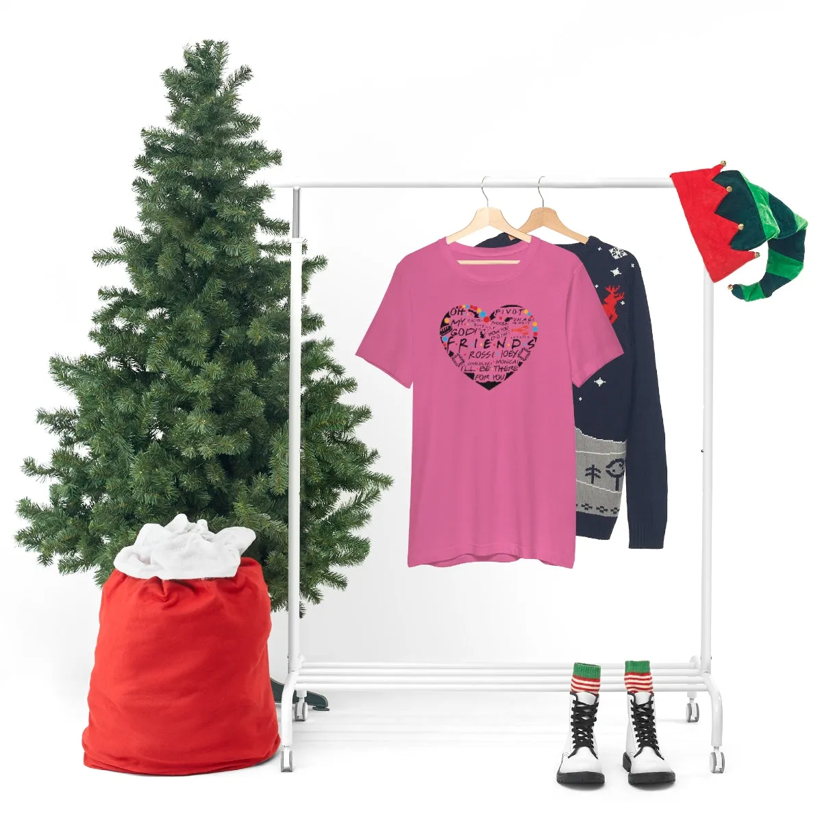 Friends Heart-Unisex Jersey Short Sleeve Tee