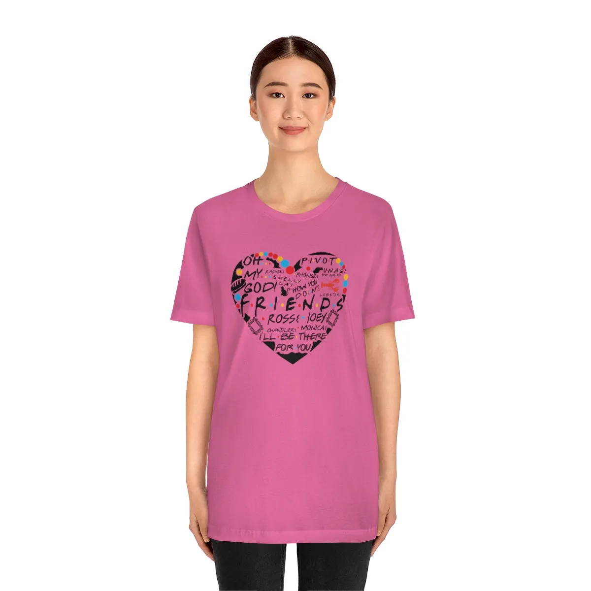 Friends Heart-Unisex Jersey Short Sleeve Tee