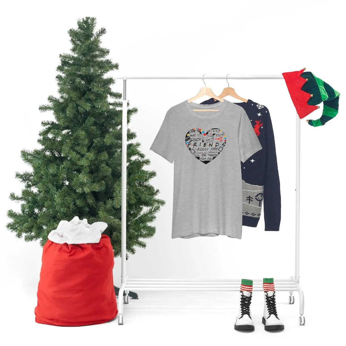 Friends Heart-Unisex Jersey Short Sleeve Tee
