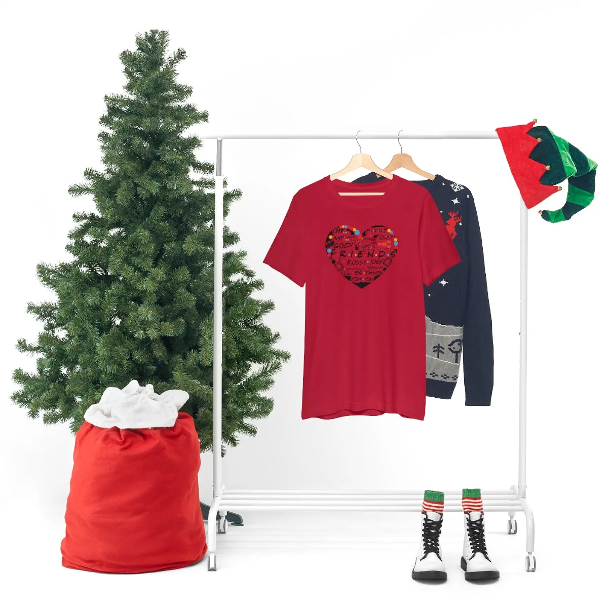 Friends Heart-Unisex Jersey Short Sleeve Tee