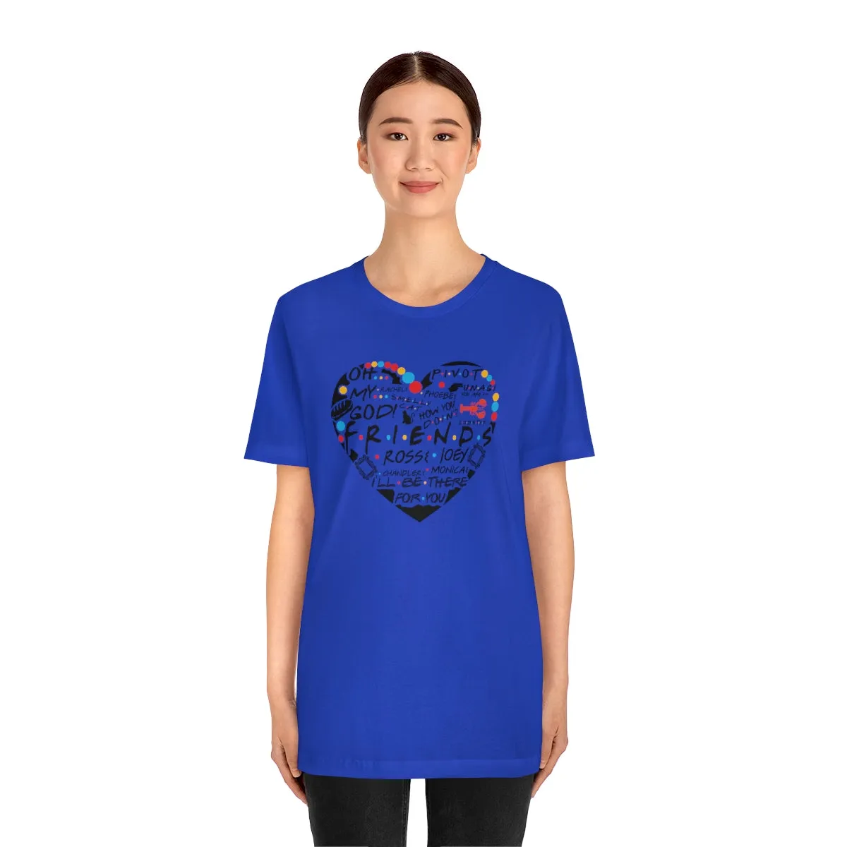 Friends Heart-Unisex Jersey Short Sleeve Tee