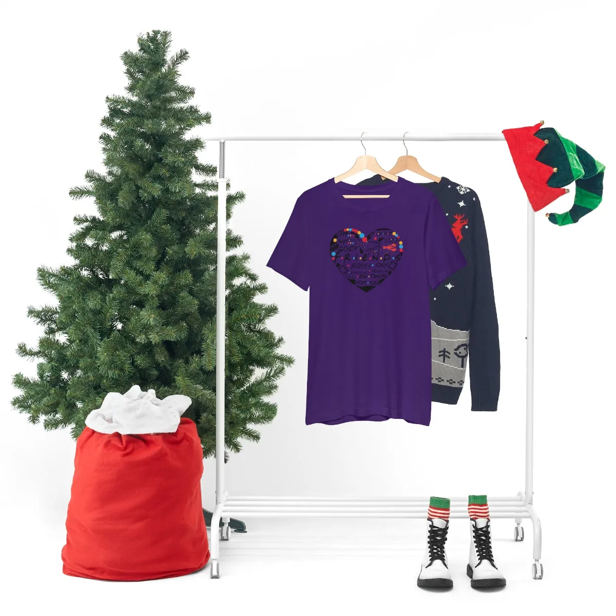 Friends Heart-Unisex Jersey Short Sleeve Tee