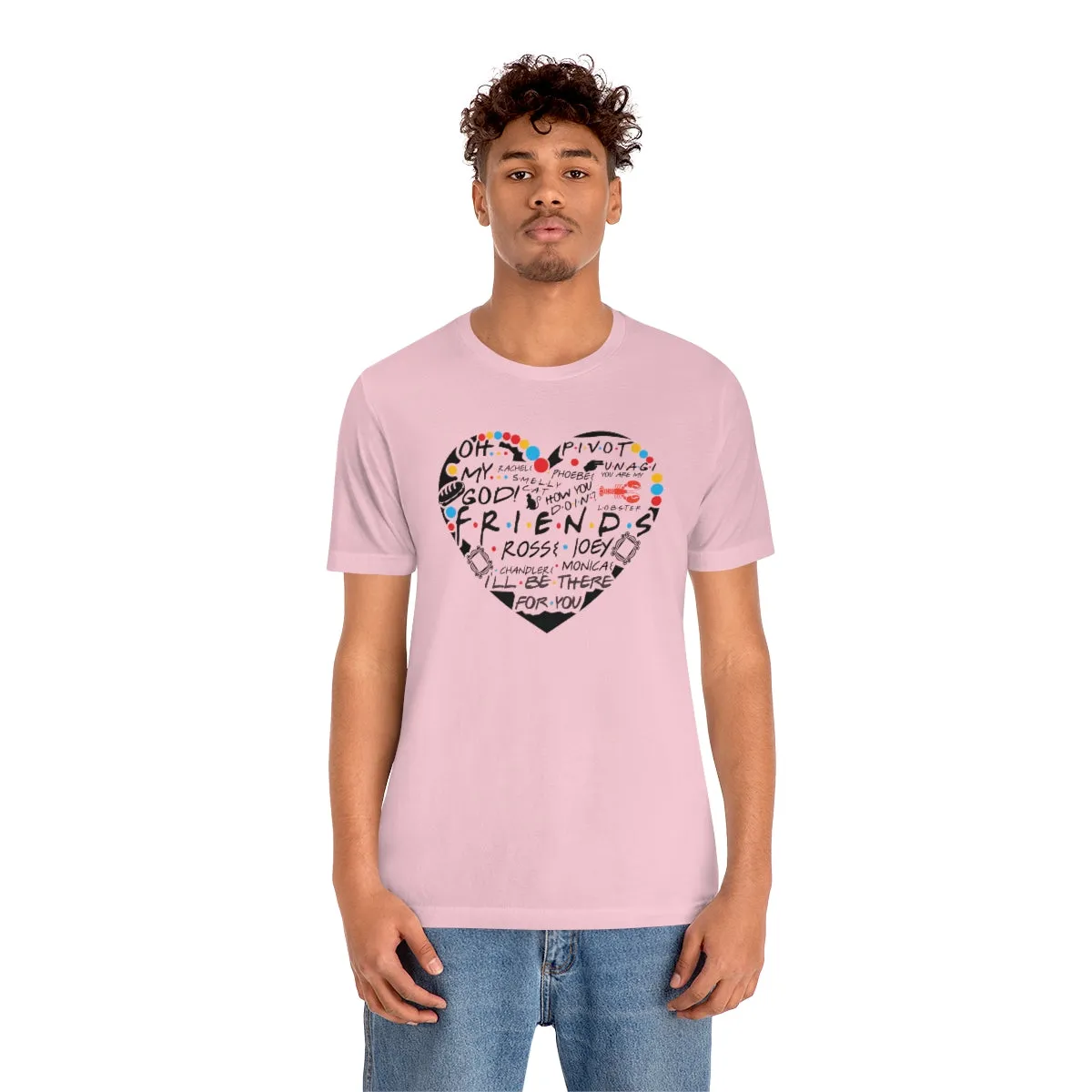 Friends Heart-Unisex Jersey Short Sleeve Tee