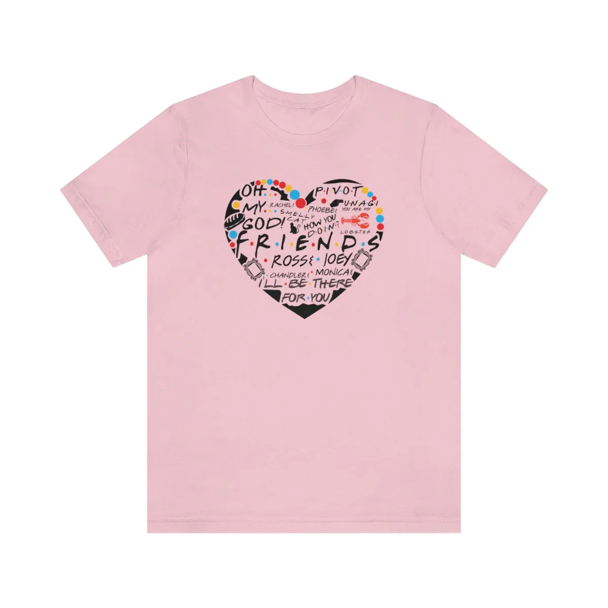 Friends Heart-Unisex Jersey Short Sleeve Tee