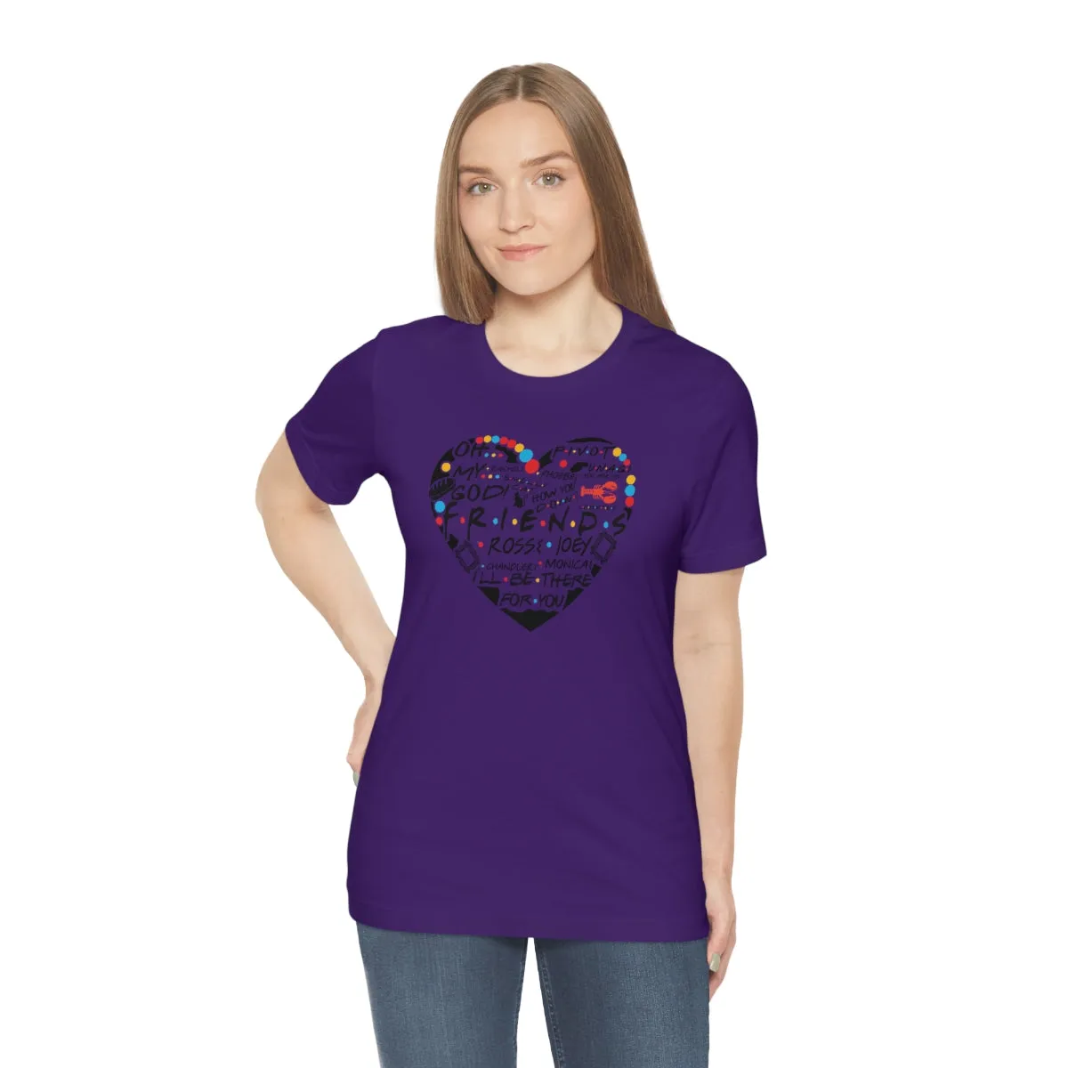 Friends Heart-Unisex Jersey Short Sleeve Tee